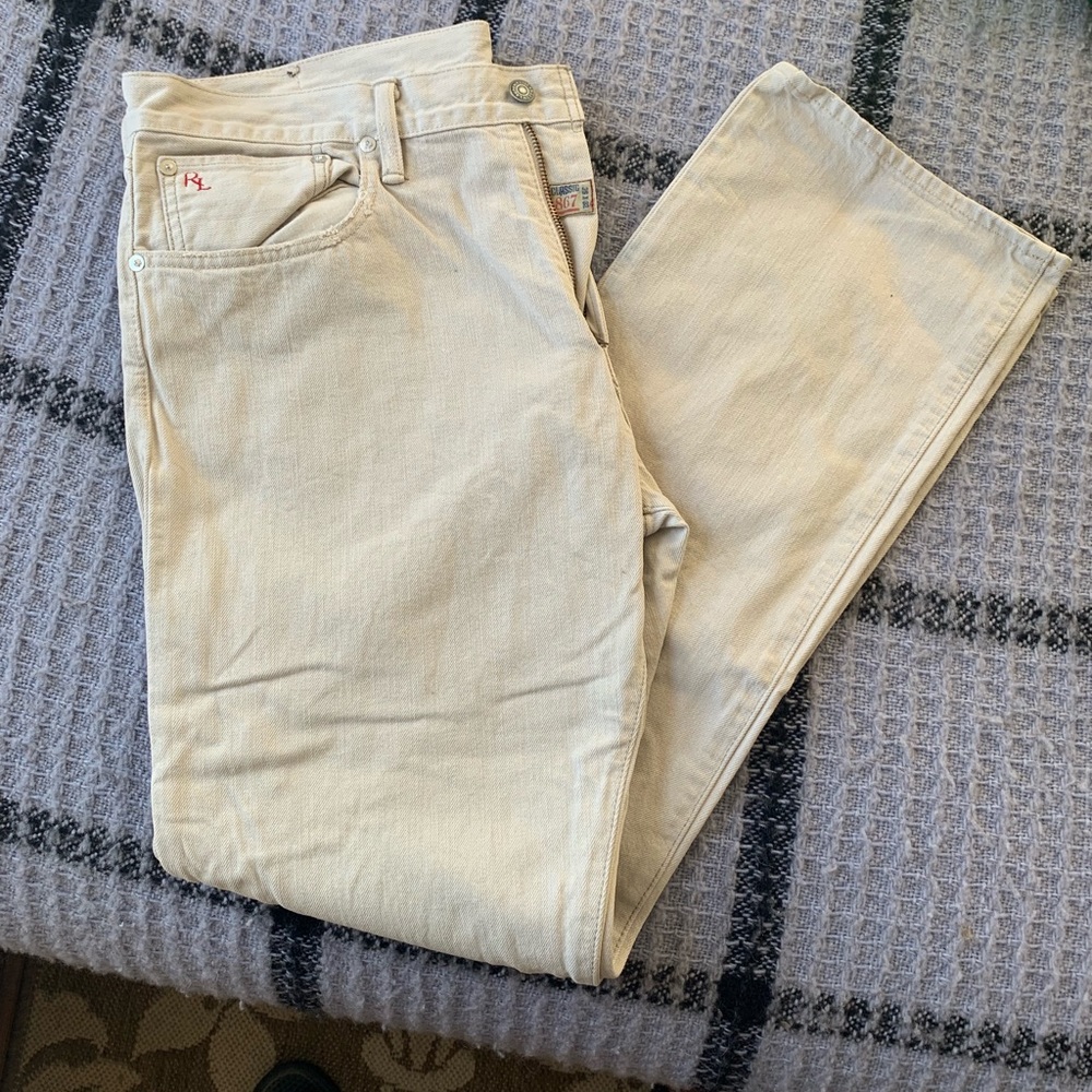 Ralph Lauren 867 cream jeans